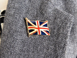 Lapel Pin Union Jack English Flag Enameled Metal Hat Pin English UK Souvenir