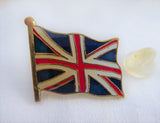 Lapel Pin Union Jack English Flag Enameled Metal Hat Pin English UK Souvenir