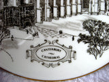 Wedgwood Canterbury Cathedral Souvenir Plate 1970s England Bone China
