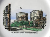 Windsor Castle Souvenir Plate 6.25 Inches Buckfast Potteries Square Plate