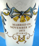 Royal Wedding Mug Princess Anne Mark Phillips Bone China 1973 Royal Commemorative