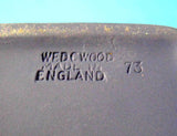 Wedgwood Jasperware Lidded Box 1973 Cupid Asleep Dark Blue Hexagon