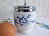 Rhapsody Egg Coddler Royal Worcester Double King 1975-1984 Blue And White