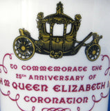 Queen Elizabeth Paragon 1977 Silver Jubilee Loving Cup Figural Lion Handles