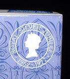 Wedgwood Dish Pair Queen Elizabeth II And Philip Jasper Silver Jubilee 1977 Dark Blue Boxed