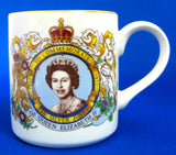 Mug Silver Jubilee Queen Elizabeth II Midwinter 1977 Ceramic Royal Souvenir