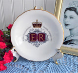 Trinket Dish Queen Elizabeth II Silver Jubilee 1977 England Royal Grafton Bone China
