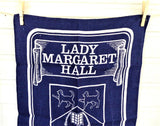 Tea Towel Oxford University Lady Margaret Hall 100 Years 1978 Linen