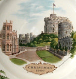 Wedgwood Windsor Castle Plate 1980 First Queensware Christmas Plate Royal Palace