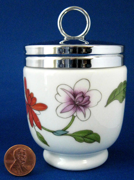 Egg Coddler Royal Worcester Astley King Double Floral 1980s