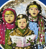 Carolers Christmas Plate English Ironstone In The Snow 1980s