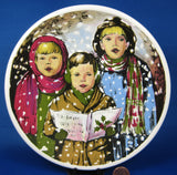 Carolers Christmas Plate English Ironstone In The Snow 1980s