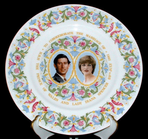 Princess Diana and Charles Royal Wedding Plate Coalport 1981 Charger