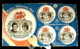 Princess Diana And Charles Royal Wedding Tile And Coasters 1981 Boxed Set