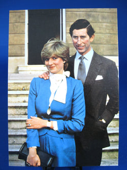 Postcard Charles And Diana Royal Wedding Standing Fab Photo 1981 Lady Diana