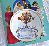 Royal Wedding Charles Diana Comport Aynsley 1981 Genealogy Pedestal Bowl