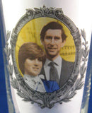 Commemorative Glass Royal Wedding Charles And Diana 1981 Drinking Glass Photo