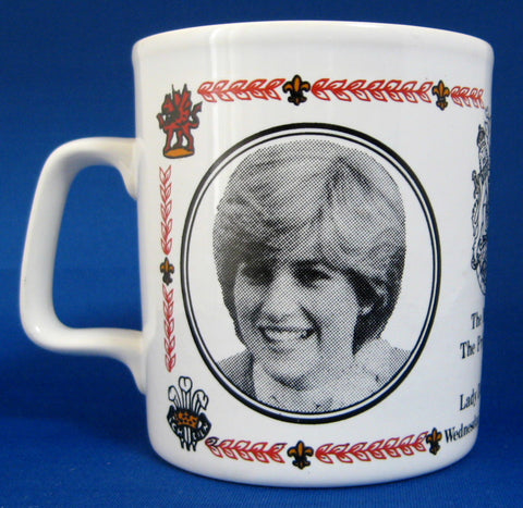 Mug Royal Wedding Charles and Diana England Lady Di 1981 – Time Was Antiques