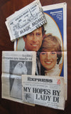 Charles And Diana Royal Wedding 1981 Newspaper Lot Star Express