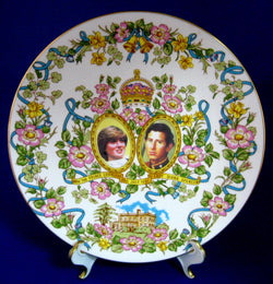 Gorgeous Large Plate Royal Wedding Charles Diana Caverswall Pretty 1981