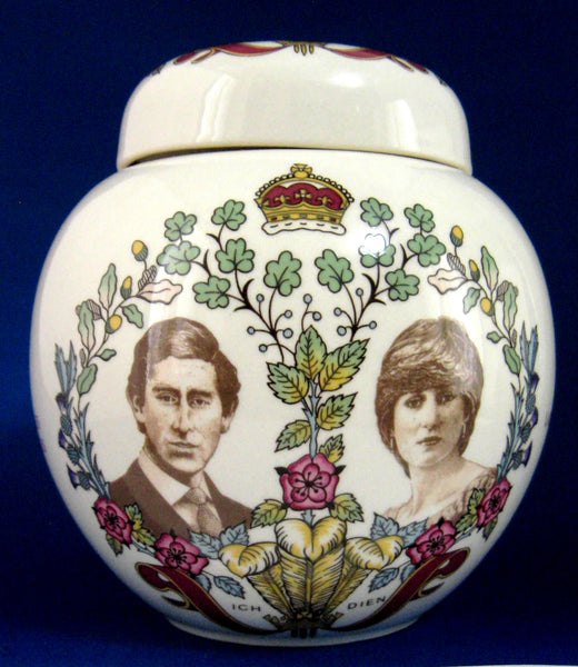 Charles and Diana Tea Caddy Royal Wedding England Masons Princess Diana 1981