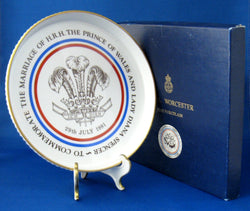 Charles And Diana Wedding 1981 Shortbread Dish Worcester In Box