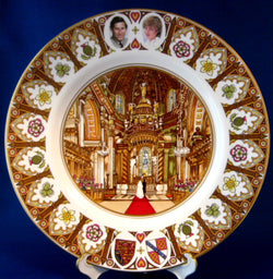 Coalport Plate Royal Wedding Charles And Diana St Pauls Cathedral 1981 Charger