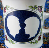 Mug Prince Charles and Diana Royal Wedding England Denby 1981 Blue
