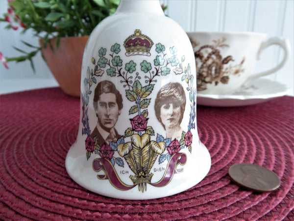 Bell Royal Wedding Prince Charles Princess Diana Lady Di 1981 Hostess Dinner Masons Ironstone