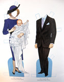 Prince Charles Princess Diana Paper Dolls Book 1985 Engagement Wedding Babies