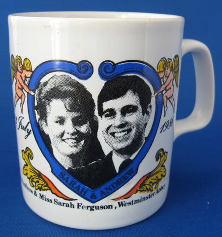 Souvenir Mug Prince Andrew And Fergie 1986 Royal Wedding Royal Commemorative