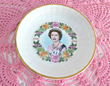 Coalport Queen Elizabeth II 60th Birthday Dish Bowl 1986 Lovely