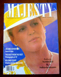 Royalty Majesty Magazine Sarah Ferguson 1988 Princess Diana Prince William Royal Artists