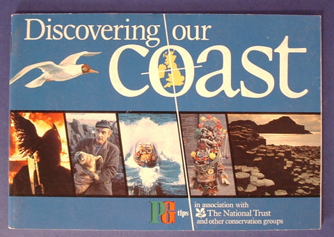 English Trading Cards Tea Card Album PG Tips Tea Discovering Our Coast Album Only