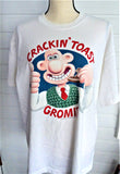 Wallace Gromit T Shirt XL Crackin' Toast 1989 100% Cotton Mens