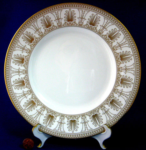 Wedgwood Lunch Plate Beresford Gold Elegant Gold And White 9 Inches