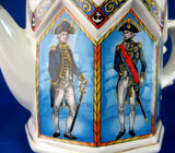 Teapot Battle Of Trafalgar Lord Nelson Octagonal Naval Heroes Made In England
