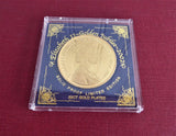 Queen Elizabeth II Gold Jubilee Commemorative Medallion Mint Cased Medal 2002