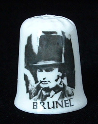 Thimble Brunel Anniversary 1706-2006 Bone China England Famous Engineer Sewing
