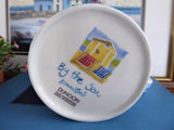 Dunoon Mug Emma Ball Beach Huts Lighthouse Poem Bone China