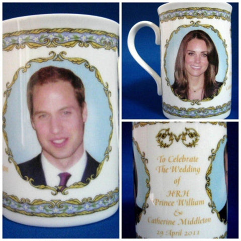 Prince William And Kate Wedding 2011 Mug English Bone China Royal Commemorative