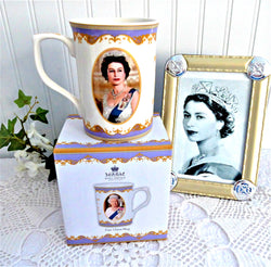 Commemorative Mug Queen Elizabeth II 1926-2022 Boxed English Bone China Royal Memorial