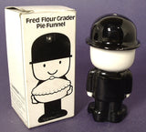 Pie Funnel Figural Homepride Fred The Flour Grader Ceramic England Vent Original Box 1965-1970s