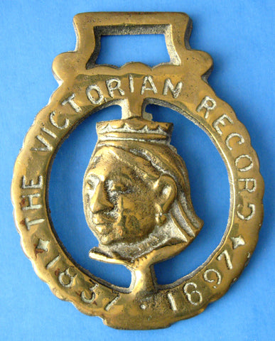 Horse Brass England Queen Victoria Jubilee 1953 Coronation Repro Royal Souvenir