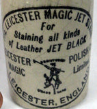 Antique Bottle English Victorian Magic Jet Stain Crock Mid Victorian Era