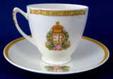 Shelley Cup and Saucer King Edward VIII Abdicated 1937 York Shape