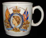 Mug Coronation Queen Elizabeth II Johnson Brothers 1953 Profile