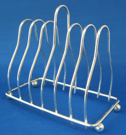English Toast Rack Retro Silver Plated 1950s Napkins Letter Holder