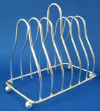 English Toast Rack Retro Silver Plated 1950s Napkins Letter Holder
