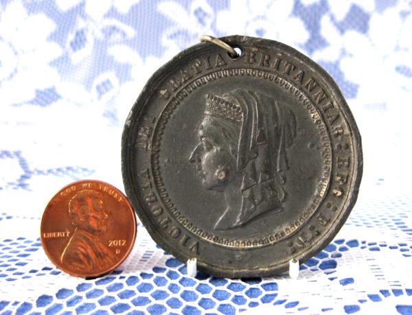 Golden Jubilee Medal Queen Victoria 1887 50 Years Britannia Bronze Commemorative